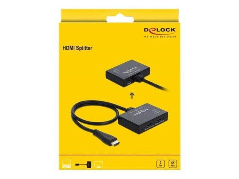 DeLOCK - video/audio splitter - 2 ports