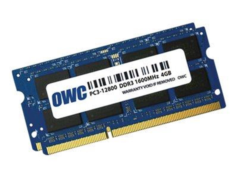 OWC Other World Computing - DDR3L - kit - 8 GB: 2 x 4 GB - SO-DIMM 204-pin - 1600 MHz / PC3L-12800 - unbuffered