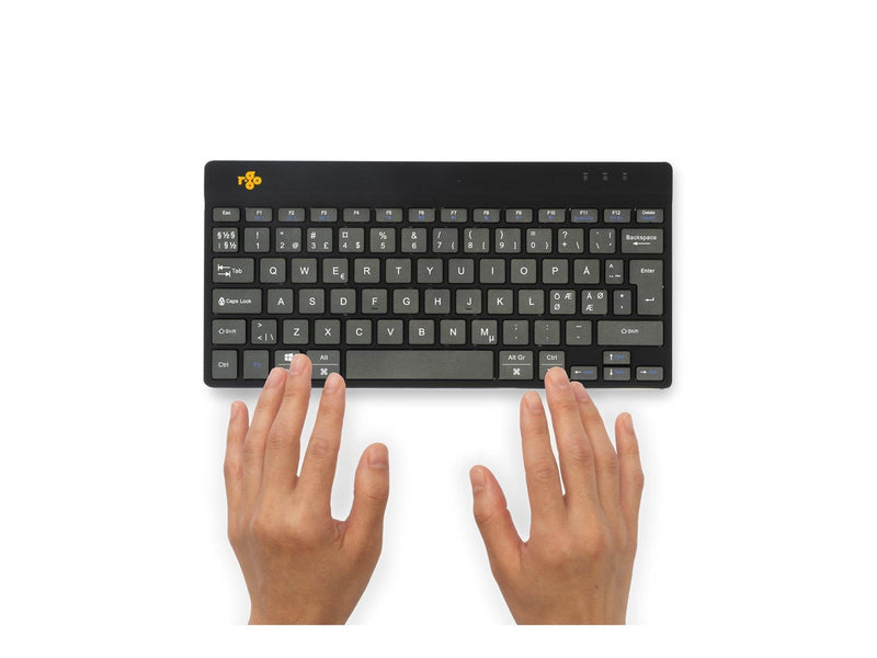 R-Go Tools R-Go Compact Break - keyboard - with integrated break indicator - QWERTY - Nordic - black Input Device - Tastaturen -