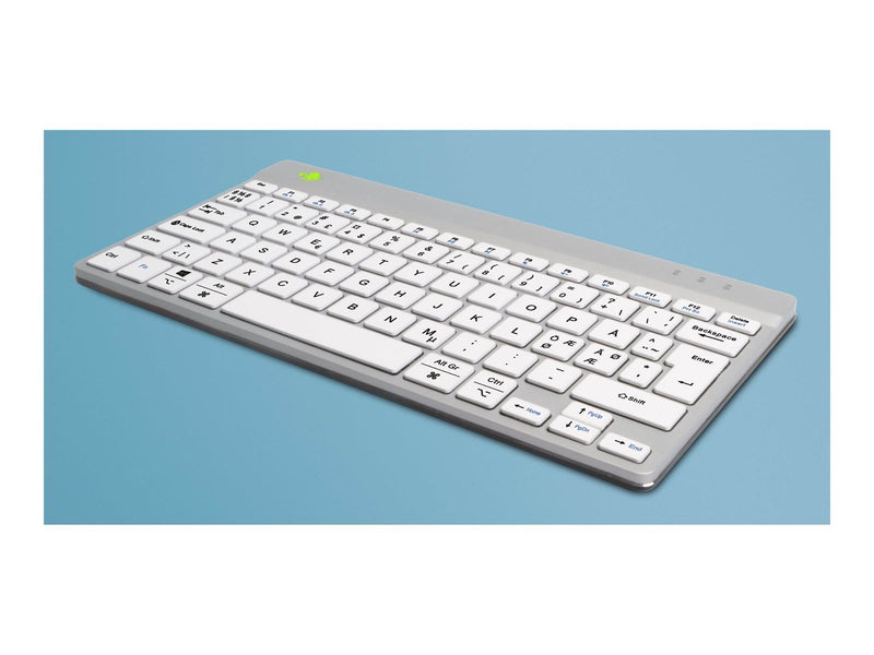 R-Go Tools R-Go Compact Break - keyboard - with integrated break indicator - QWERTY - Nordic - white Input Device - Tastaturen -