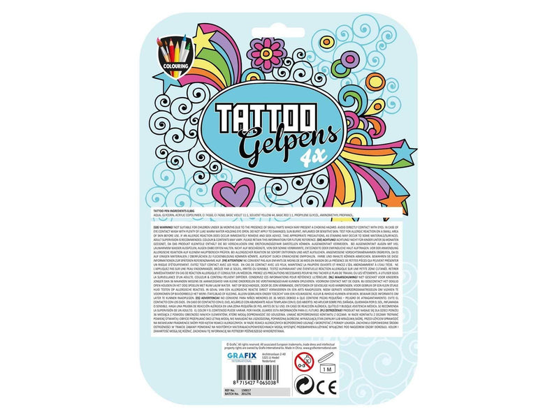 Creative Craft Group Tattoo Gel Pens 4 pcs.