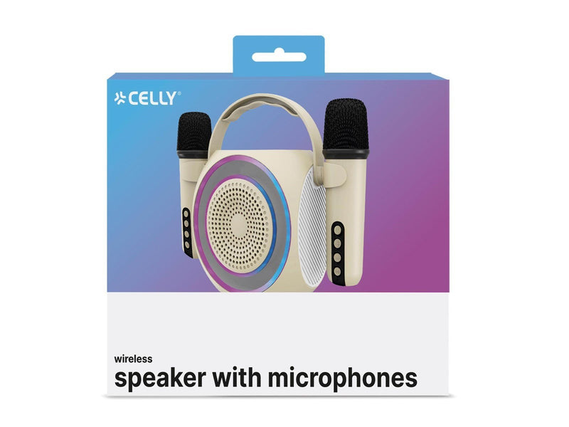 CELLY PARTYMIC2 - Wireless Speaker with 2 microphones [PARTY COLLECTION]