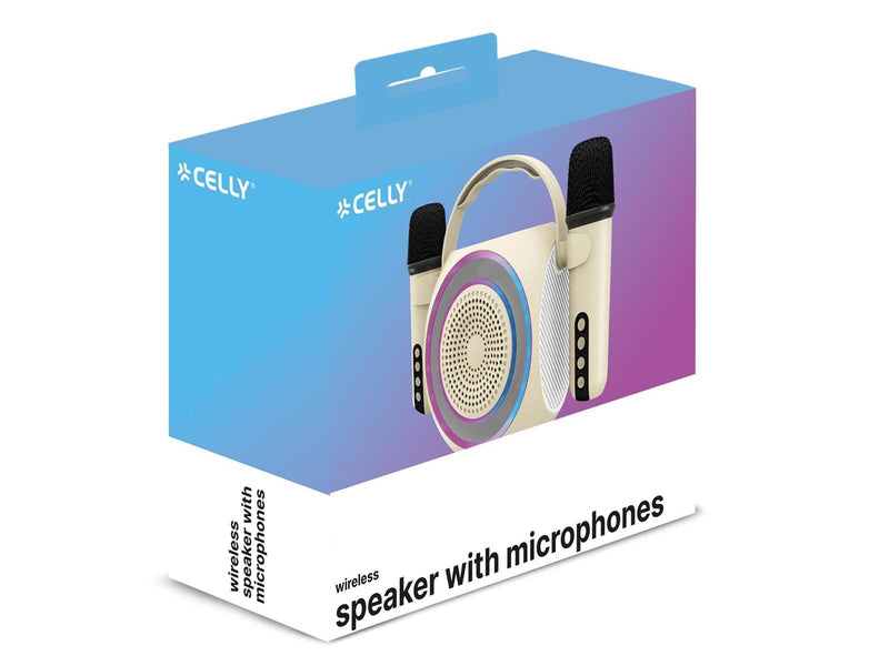 CELLY PARTYMIC2 - Wireless Speaker with 2 microphones [PARTY COLLECTION]