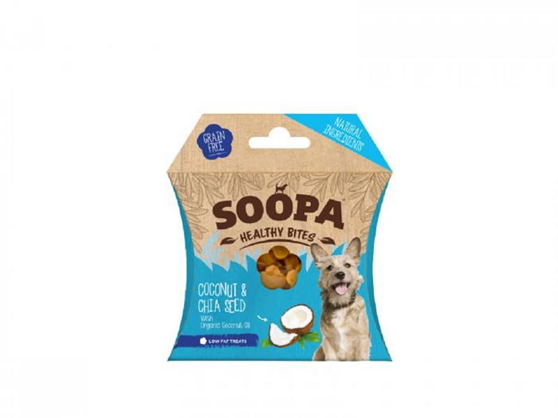 Soopa - Healthy Bites Coconut & Chia Seed 50g