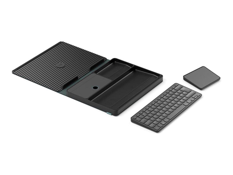 Logitech Casa Pop-Up Desk - Classic Chic (UK) - Tastatur und Touchpad-Set - Englisch - UK - Grau