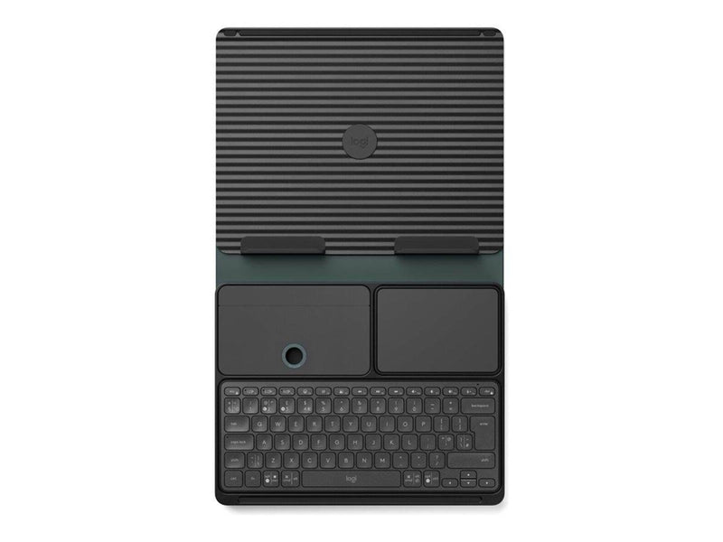 Logitech Casa Pop-Up Desk - Classic Chic (UK) - Tastatur und Touchpad-Set - Englisch - UK - Grau