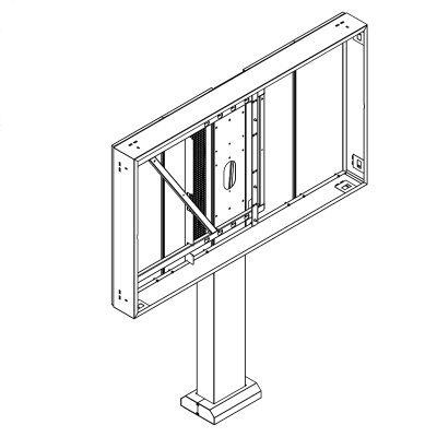 Hagor ScreenOut® OH 85 Landscape Outdoorstele für Samsung OH 85 Serie