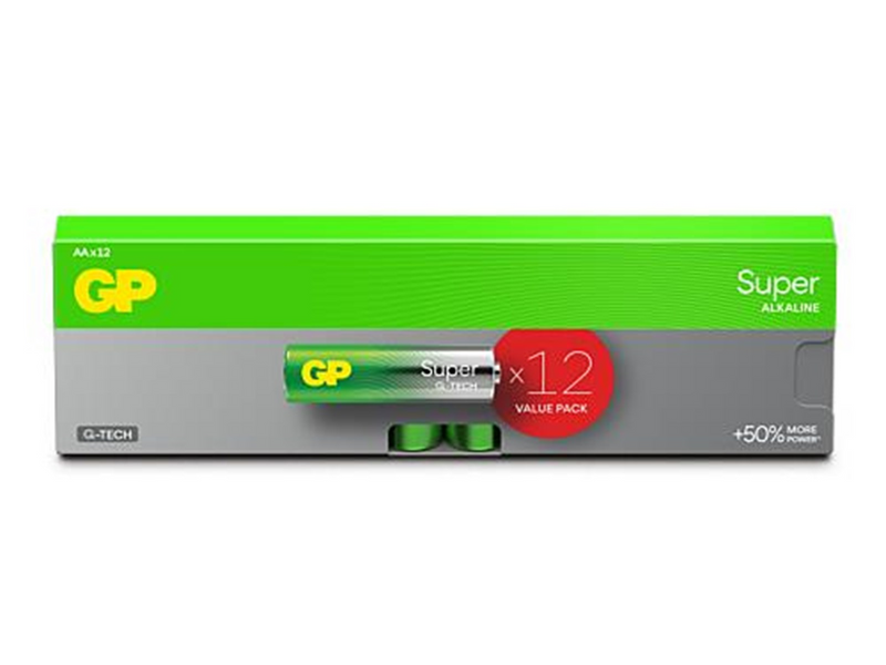 GP Battery Super Alkaline AA/LR6 12-pack
