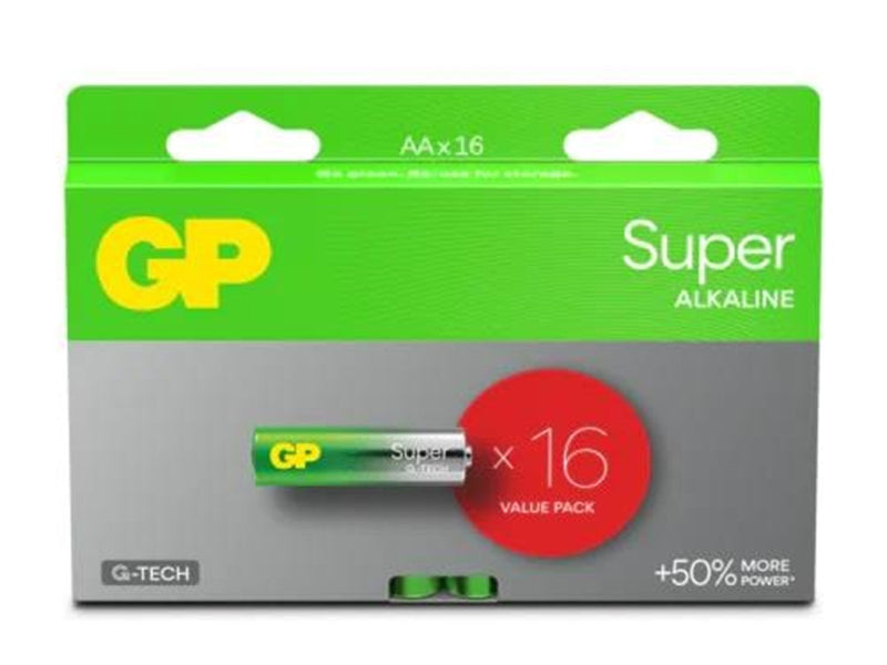 GP Battery Super Alkaline AA/LR6 16-pack