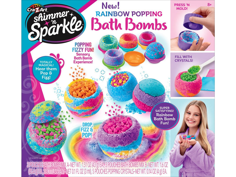 Shimmer n Sparkle  Rainbow popping bath bombs