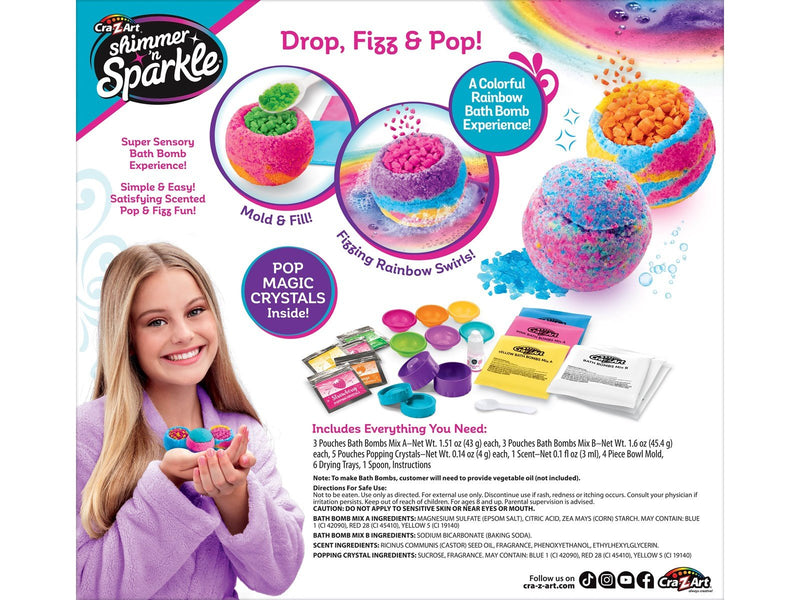 Shimmer n Sparkle  Rainbow popping bath bombs