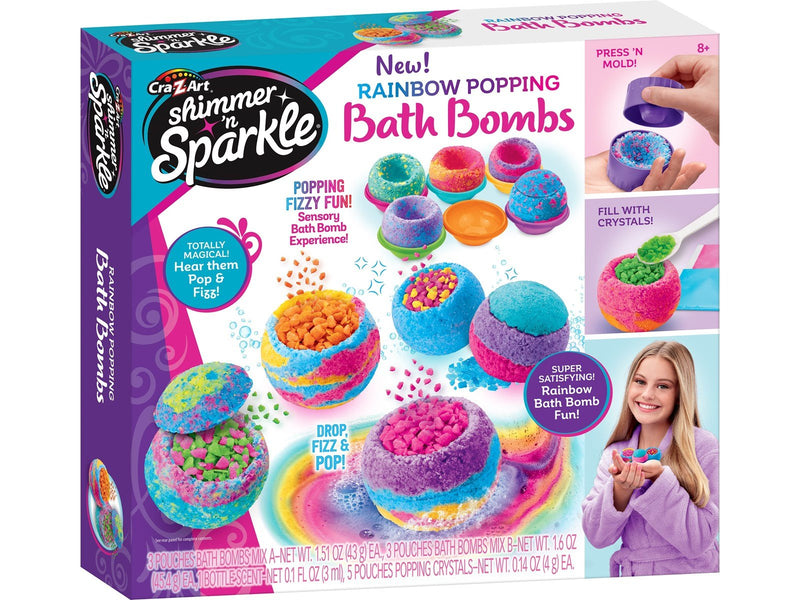 Shimmer n Sparkle  Rainbow popping bath bombs
