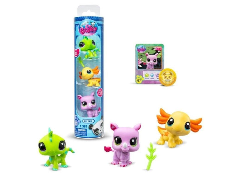 Littlest Pet Shop  PET TRIO IN TUBE ASS