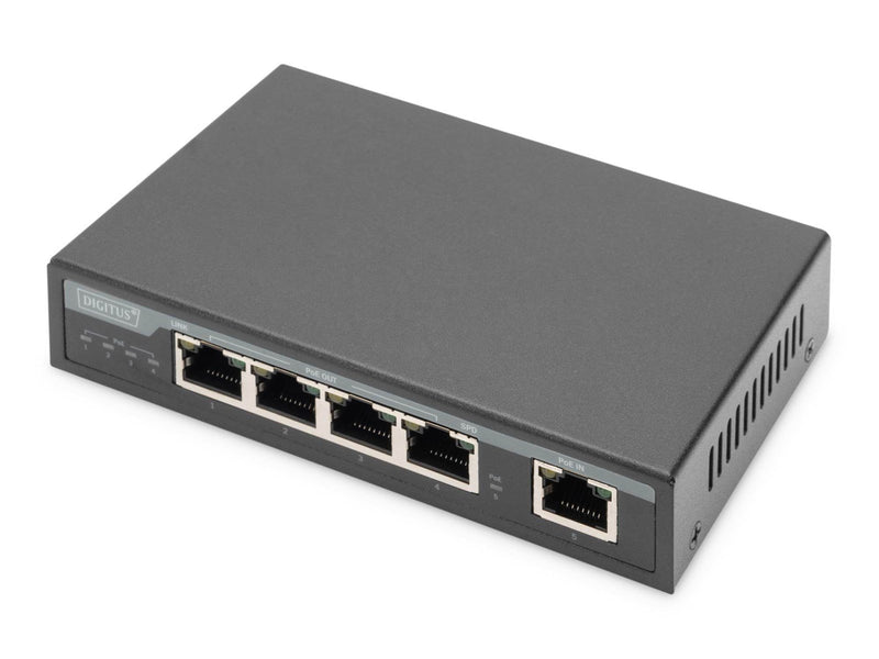 DIGITUS DN-95128-1 4-Port Gigabit 4PPoE Extender 802.3at 60W