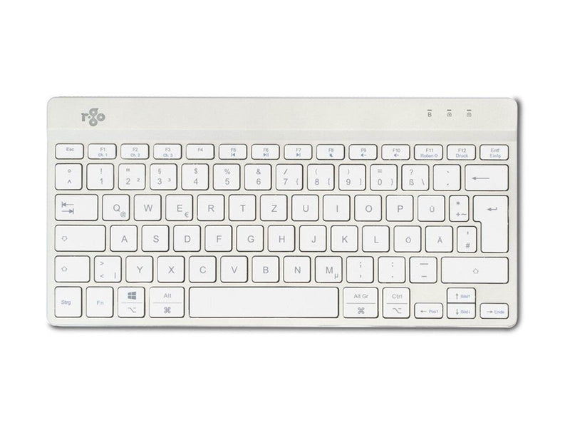 R-Go Tools R-Go Compact Break - keyboard - with integrated break indicator - QWERTZ - German - white Input Device - Tastaturen -