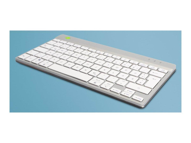 R-Go Tools R-Go Compact Break - keyboard - with integrated break indicator - QWERTZ - German - white Input Device - Tastaturen -