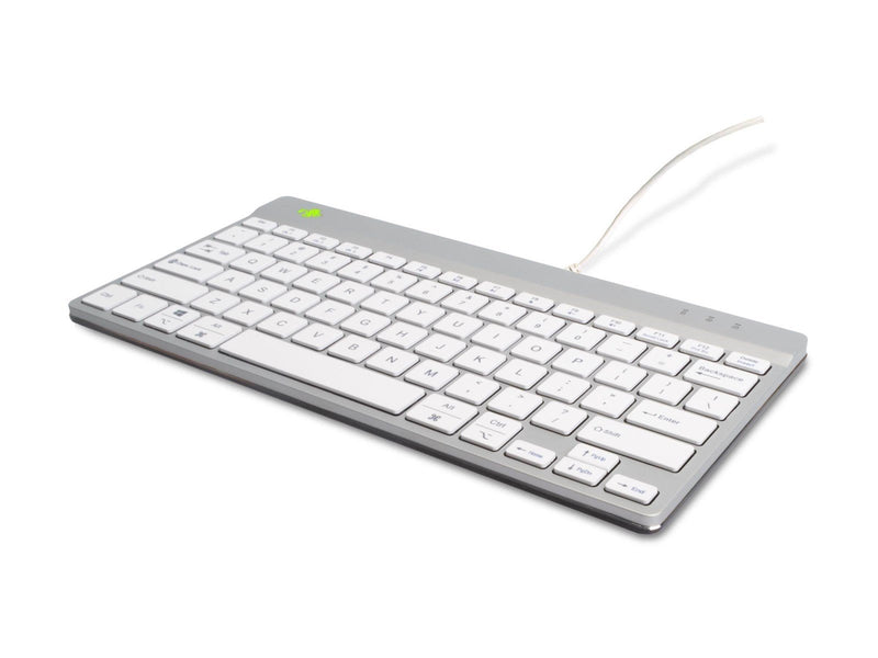 R-Go Tools R-Go Compact Break - keyboard - with integrated break indicator - QWERTY - US - white Input Device - Tastaturen - Eng