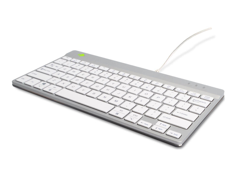 R-Go Tools R-Go Compact Break - keyboard - with integrated break indicator - QWERTY - US - white Input Device - Tastaturen - Eng