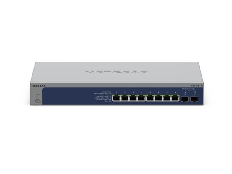 Netgear XS508TM 8-Port 10G/Multi-Gigabit Ethernet Smart Switch 2x 10G SFP+ Ports