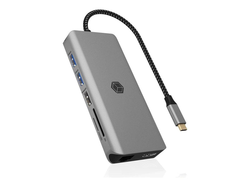 ICY BOX IB-DK4061-CPD - docking station - USB-C 3.2 Gen 1 - 2 x HDMI - 1GbE