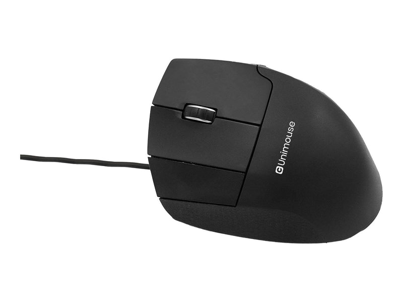 Contour Unimouse - mouse - USB-C - black - Left-handed - Maus (Schwarz)