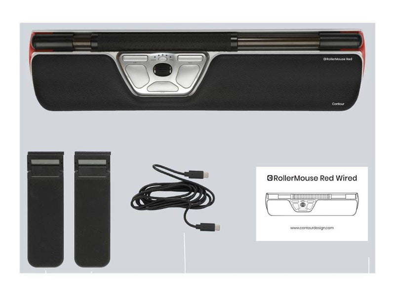 Contour RollerMouse Red - Zentrales Zeigegerät (Silber)