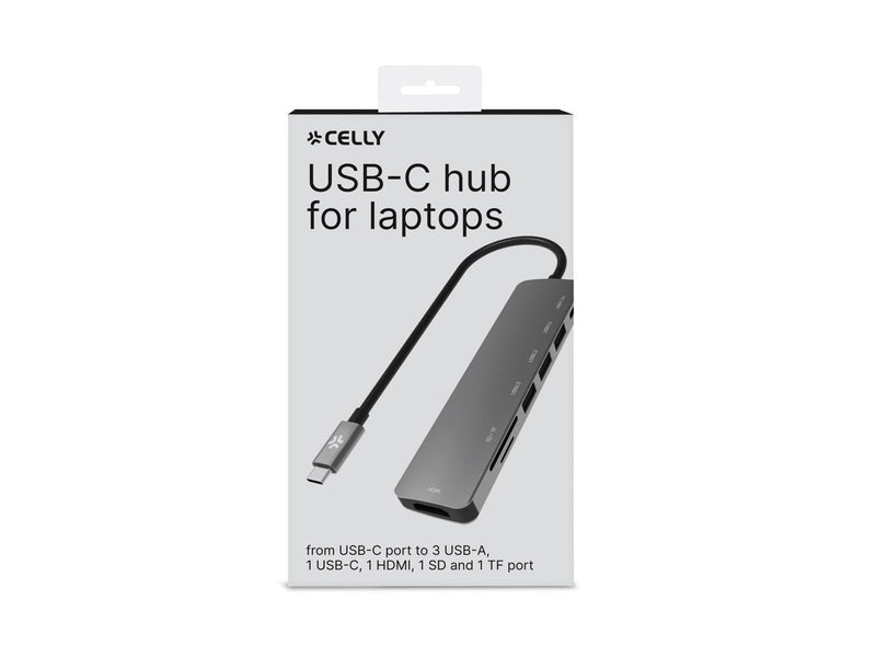 CELLY PROHUB7IN1 - USB-C Adapter 7in1 [SMART WORKING]