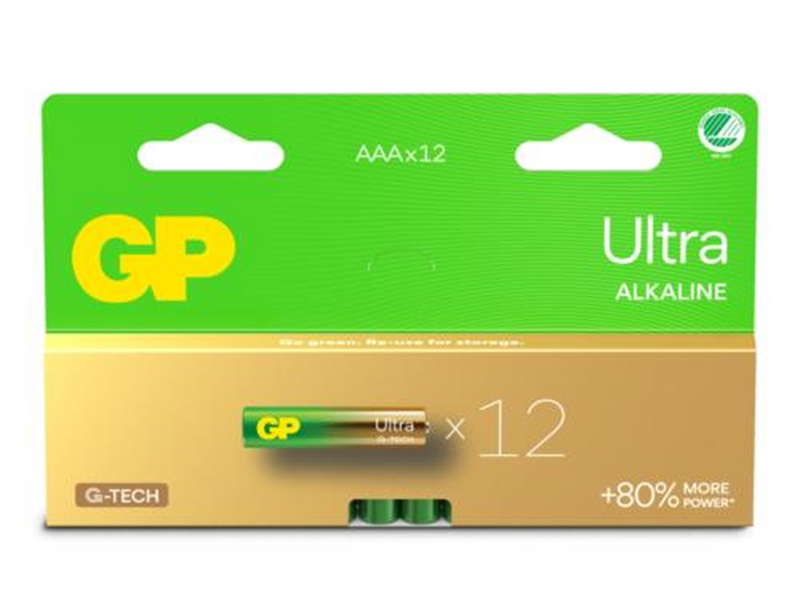 GP Battery Ultra Alkaline AAA/LR03 12-pack