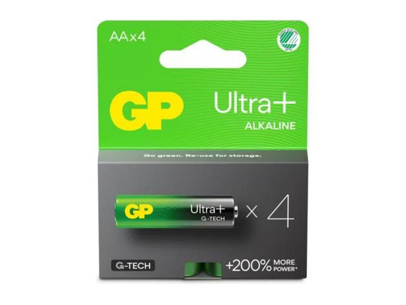 GP Battery Ultra Plus Alkaline AA/LR6 4-pack