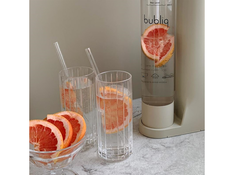 Bubliq Beige bottle for bubliq drink carbonator