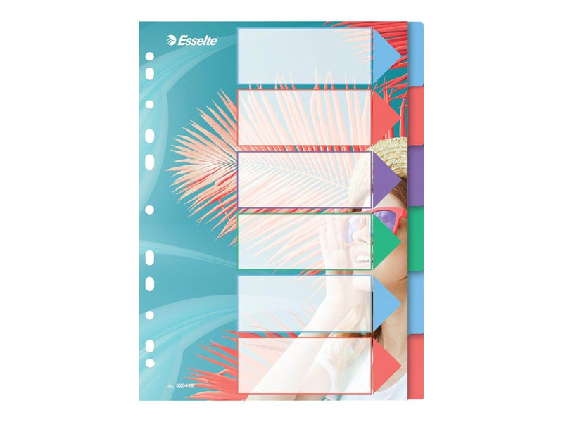 Esselte Colour'Breeze - divider - 6 parts - for A4 - multicolour