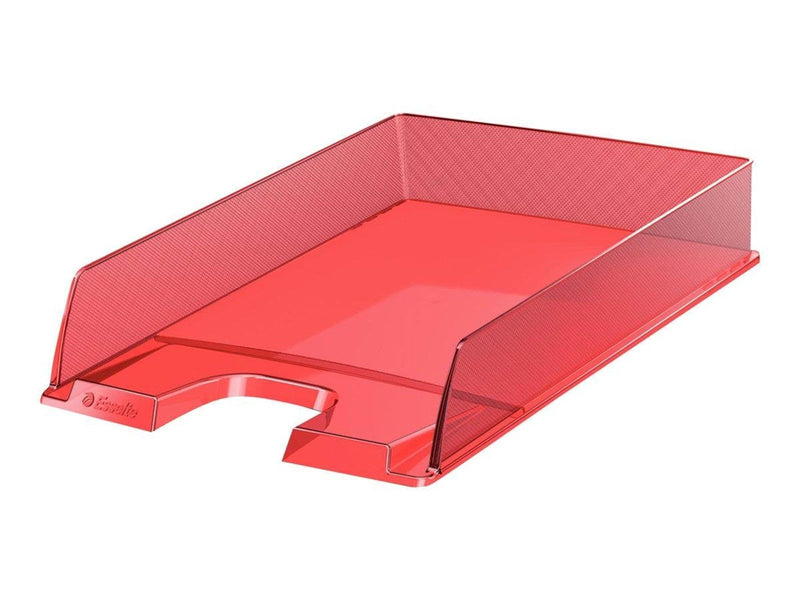 Esselte  Europost Briefkorb, Transparent Rot Transparent