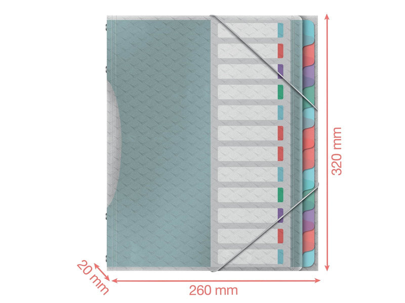 Esselte  Colour'Breeze Ordnungsmappe mit 12 Taben