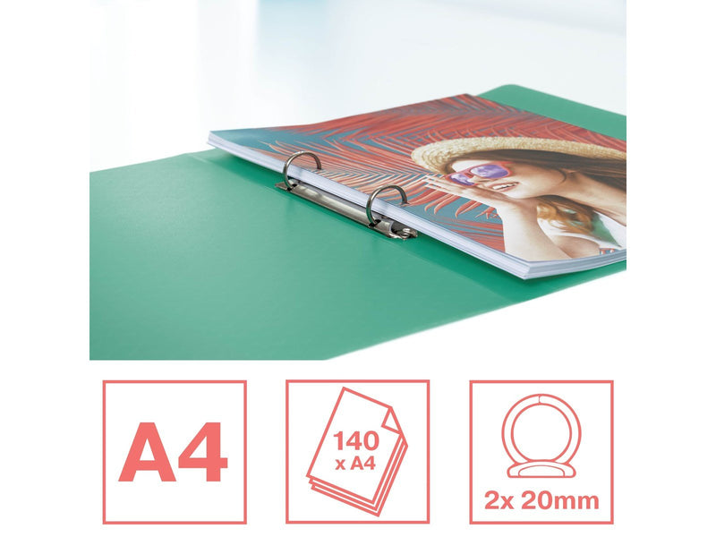Esselte  Colour'Breeze Ringbuch (2-Rund-Ring) Grün