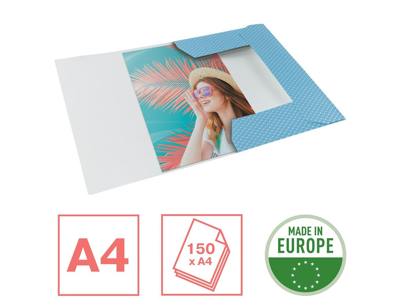 Esselte  Colour'Breeze Eckspannermappe aus Karton Blau