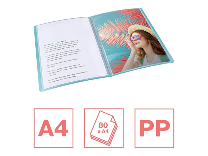 Esselte  Colour'Breeze Sichtbuch mit 40 Hüllen Blau