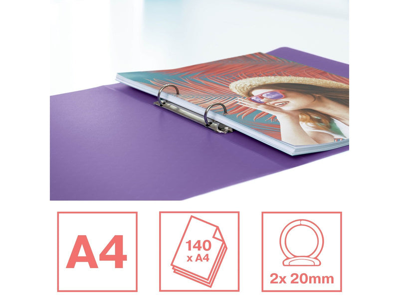 Esselte  Colour'Breeze Ringbuch (2-Rund-Ring) Lavendel
