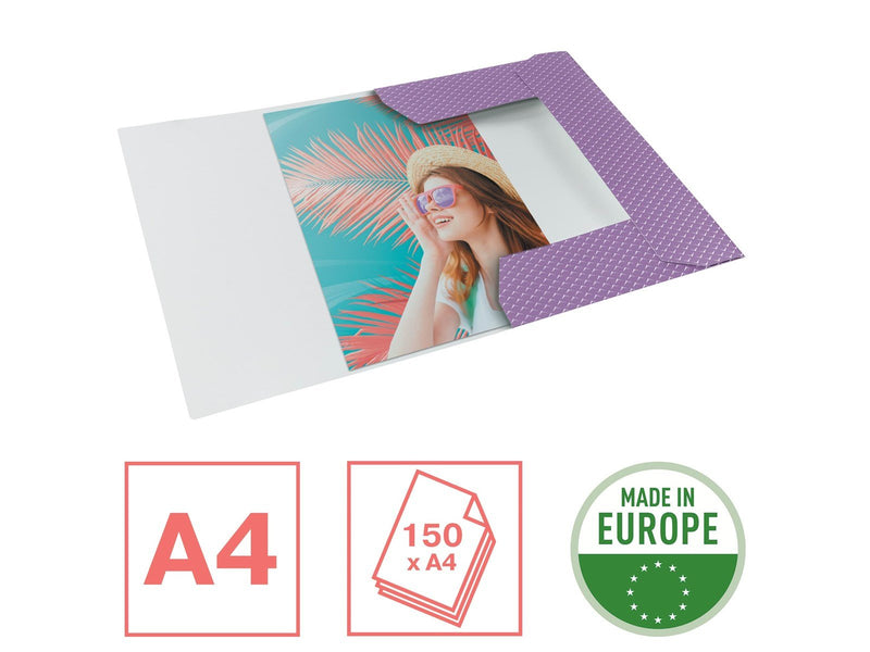 Esselte  Colour'Breeze Eckspannermappe aus Karton Lavendel