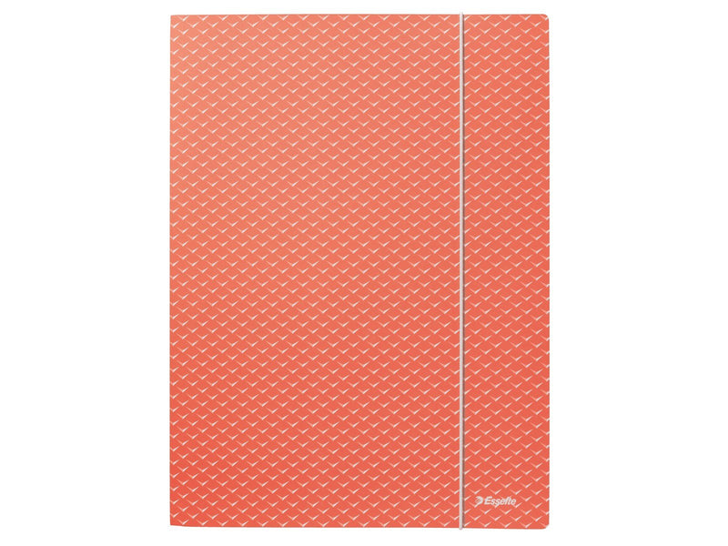 Esselte  Colour'Breeze Eckspannermappe aus Karton Koralle