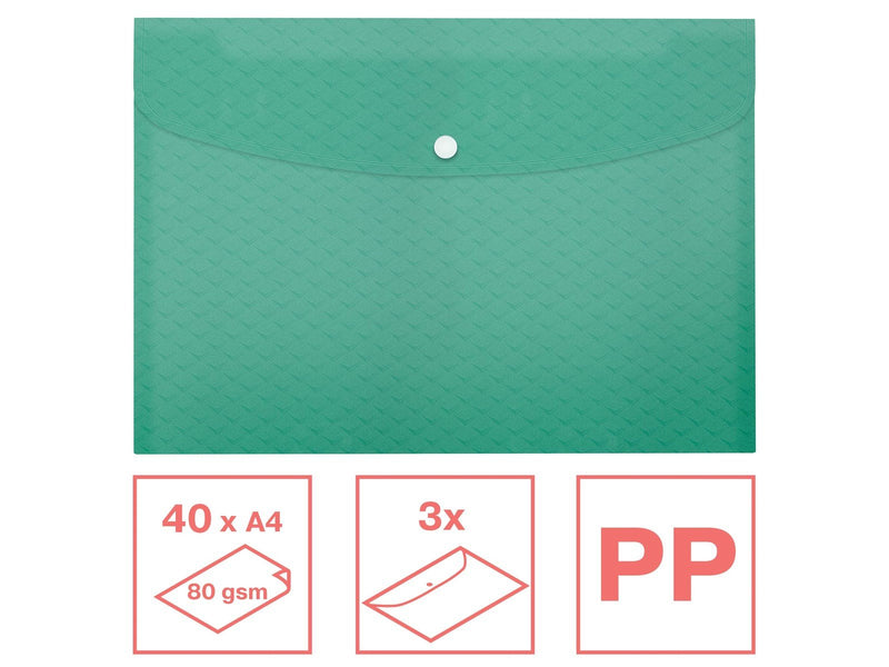 Esselte  Colour'Breeze A4 Sammelmappe PP, 3 Stück Grün