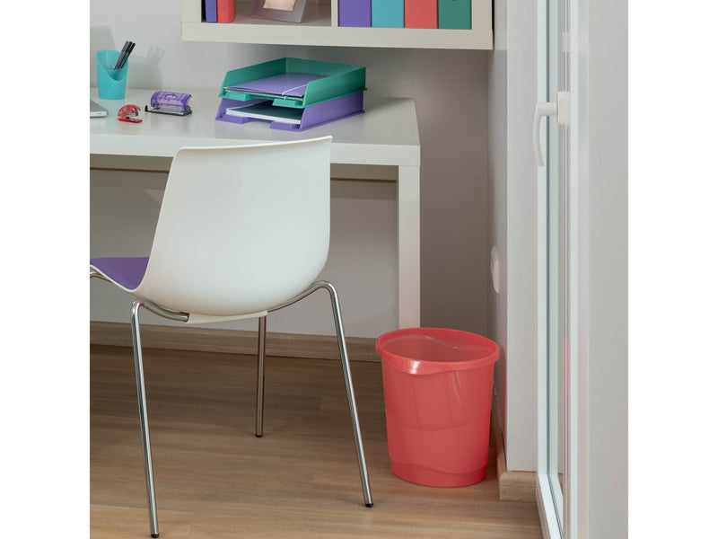 Esselte  Colour'Breeze Papierkorb Koralle