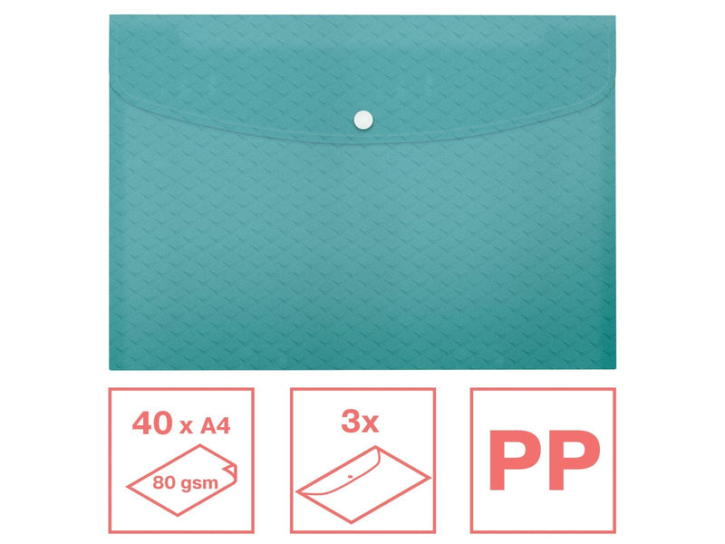Esselte  Colour'Breeze A4 Sammelmappe PP, 3 Stück Blau