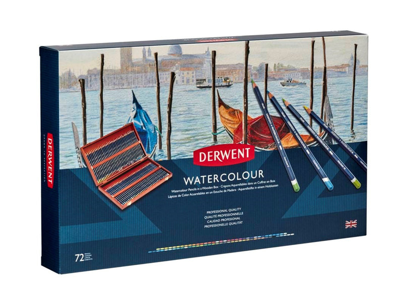 Derwent Watercolour Pencils 72 Wooden Box