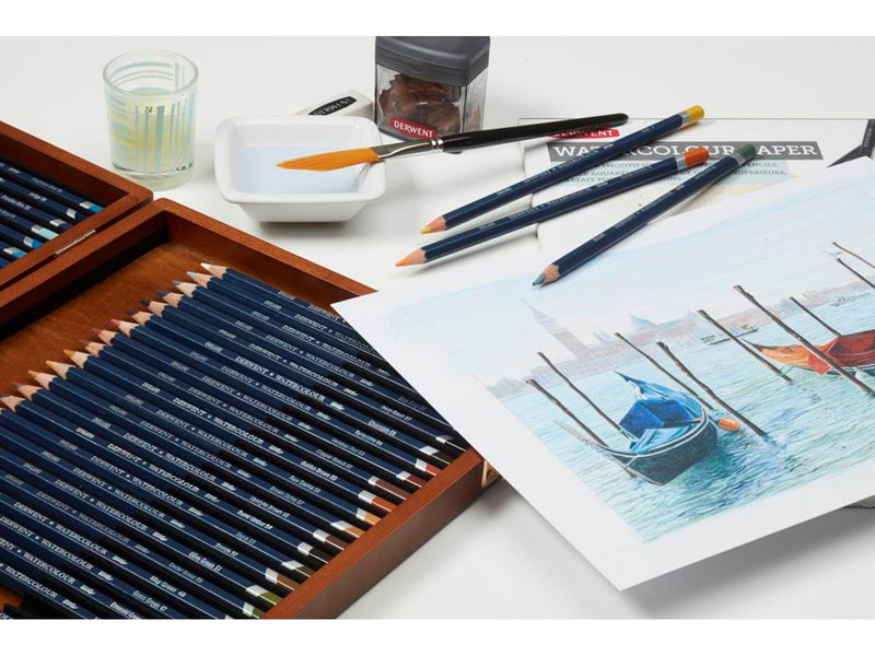 Derwent Watercolour Pencils 72 Wooden Box