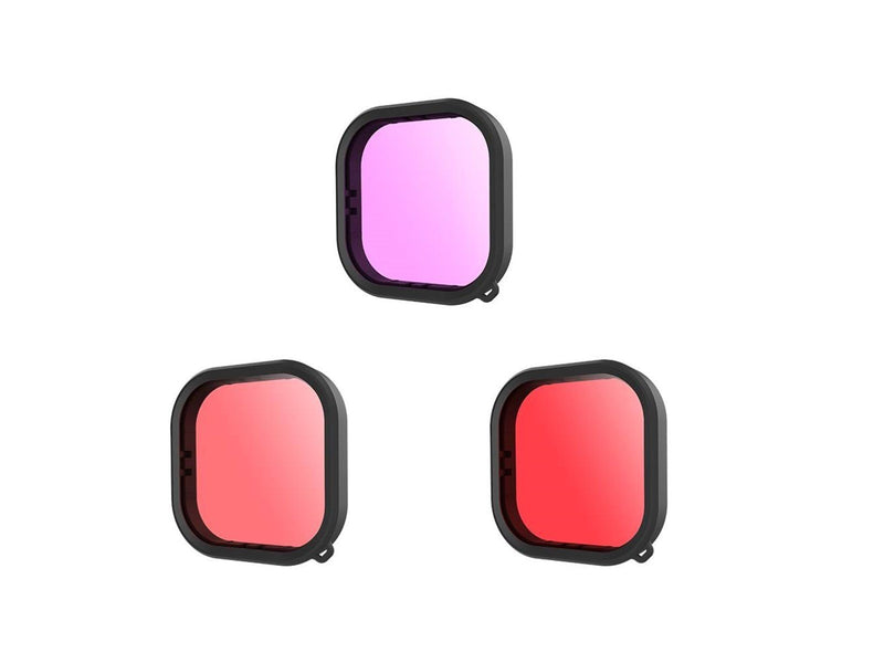 TELESIN Lens waterproof filter set Telesin for GoPro Hero 9 / Hero 10 / Hero 11 / Hero 12 (GP-FLT-904)