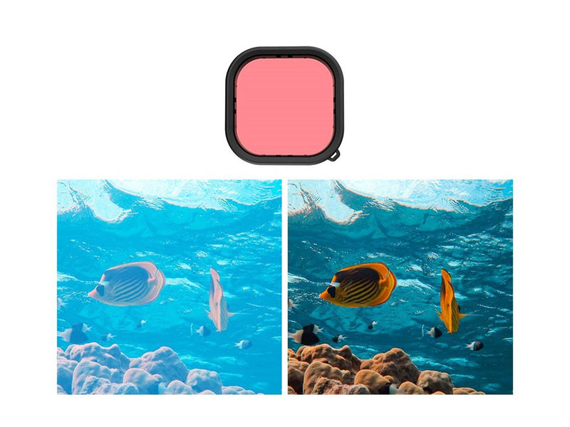 TELESIN Lens waterproof filter set Telesin for GoPro Hero 9 / Hero 10 / Hero 11 / Hero 12 (GP-FLT-904)