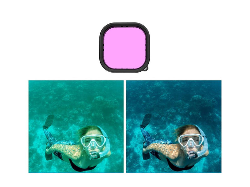 TELESIN Lens waterproof filter set Telesin for GoPro Hero 9 / Hero 10 / Hero 11 / Hero 12 (GP-FLT-904)