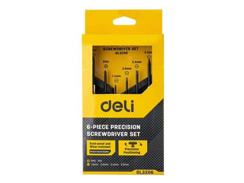 Deli Tools Precision Screwdriver set 6 pcs  EDL3206