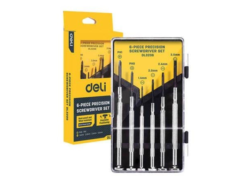 Deli Tools Precision Screwdriver set 6 pcs  EDL3206