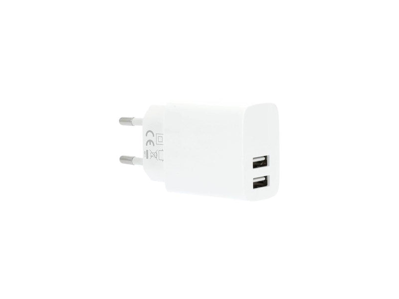 GEAR Charger 220V 2xUSB-A 3.4A White